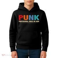 PUNK Professional Uncle No Kid Funny Uncle Kids Hoodie thumb 4