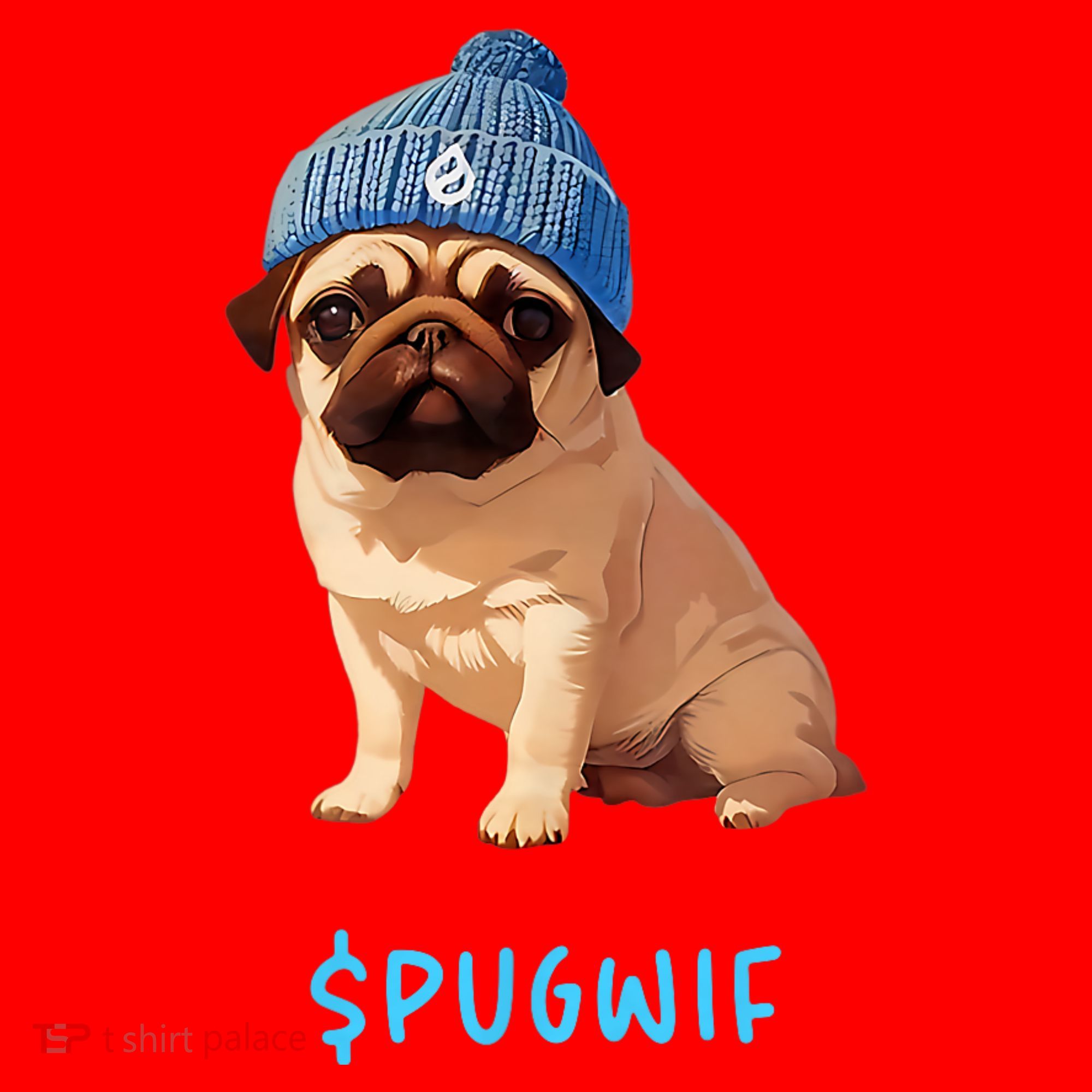 Pugwif Santa Hat