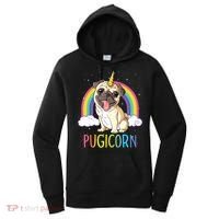 Pugicorn Pug Unicorn Girl Kids Space Galaxy Rainbow Women's Hoodie thumb 0