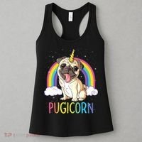Pugicorn Pug Unicorn Girl Kids Space Galaxy Rainbow Women's Tank Top thumb 3