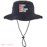 Push Persist Until Something Happens Motivational Bucket Hat thumb 0