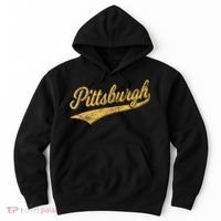 Pittsburgh Pennsylvania Varsity Script Sports Jersey Style Hoodie thumb 0