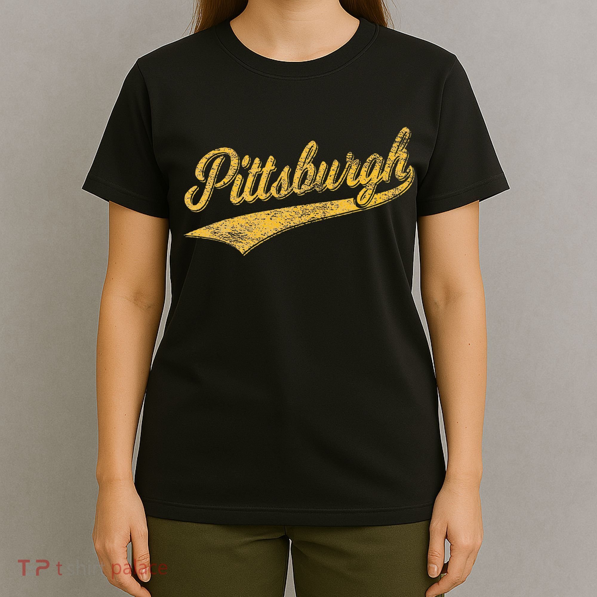 Pittsburgh Pennsylvania Varsity Script Sports Jersey Style T-Shirt