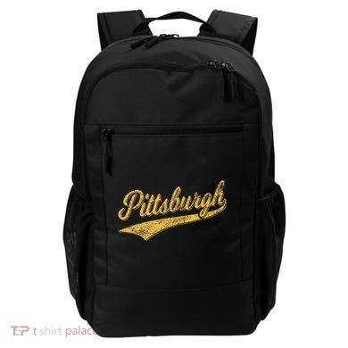 Pittsburgh Pennsylvania Varsity Script Sports Jersey Style Backpack