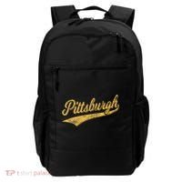 Pittsburgh Pennsylvania Varsity Script Sports Jersey Style Backpack thumb 0