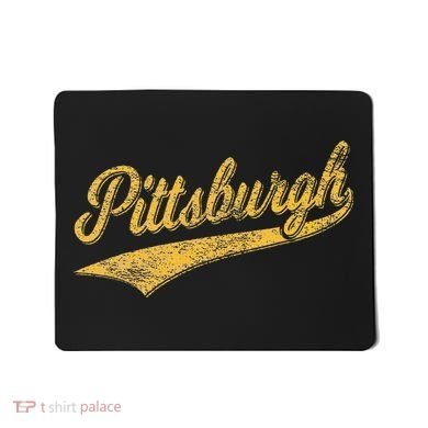 Pittsburgh Pennsylvania Varsity Script Sports Jersey Style Mousepad