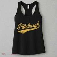Pittsburgh Pennsylvania Varsity Script Sports Jersey Style Women's Tank Top thumb 3