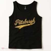 Pittsburgh Pennsylvania Varsity Script Sports Jersey Style Tank Top thumb 2