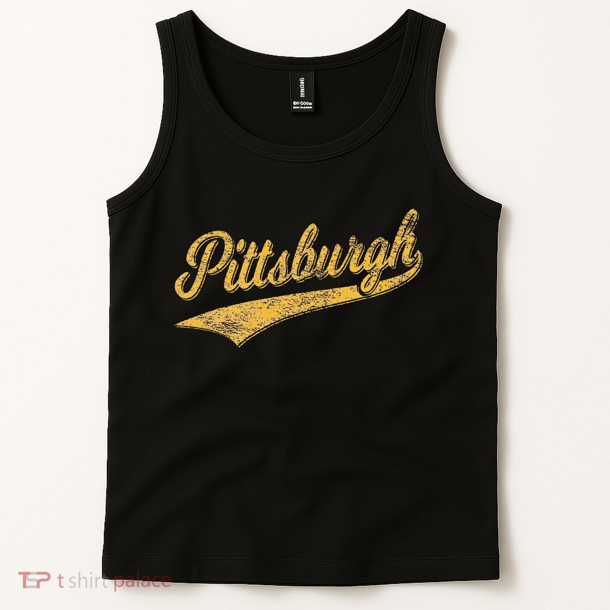 Pittsburgh Pennsylvania Varsity Script Sports Jersey Style Tank Top
