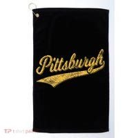 Pittsburgh Pennsylvania Varsity Script Sports Jersey Style Golf Towel thumb 0