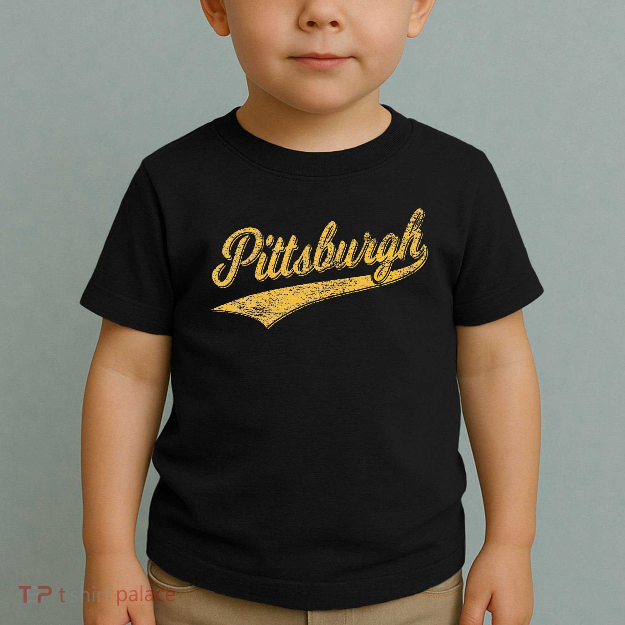 Pittsburgh Pennsylvania Varsity Script Sports Jersey Style Toddler T-Shirt