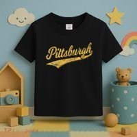 Pittsburgh Pennsylvania Varsity Script Sports Jersey Style Toddler T-Shirt thumb 3