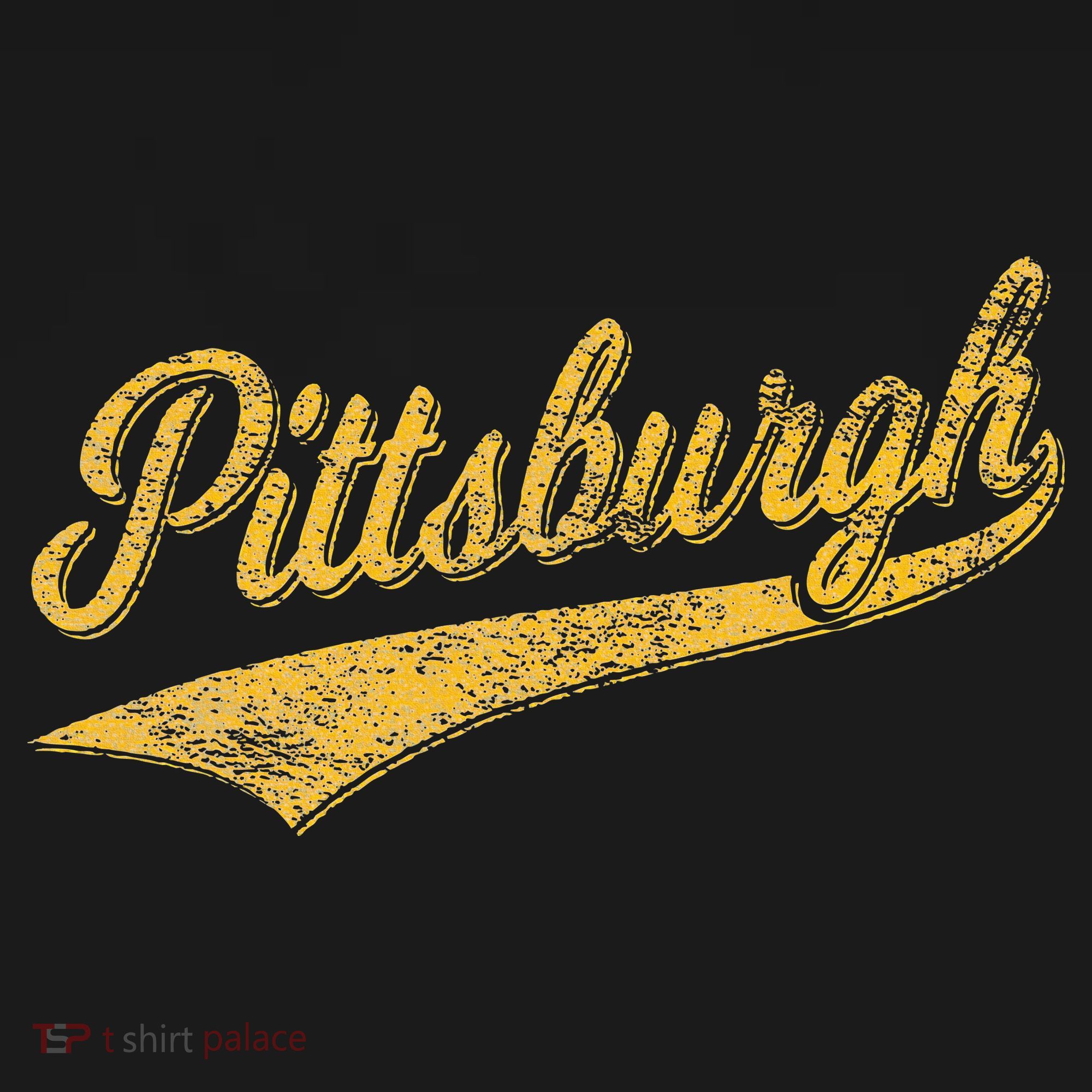 Pittsburgh Pennsylvania Varsity Script Sports Jersey Style Women's Long Sleeve Shirt