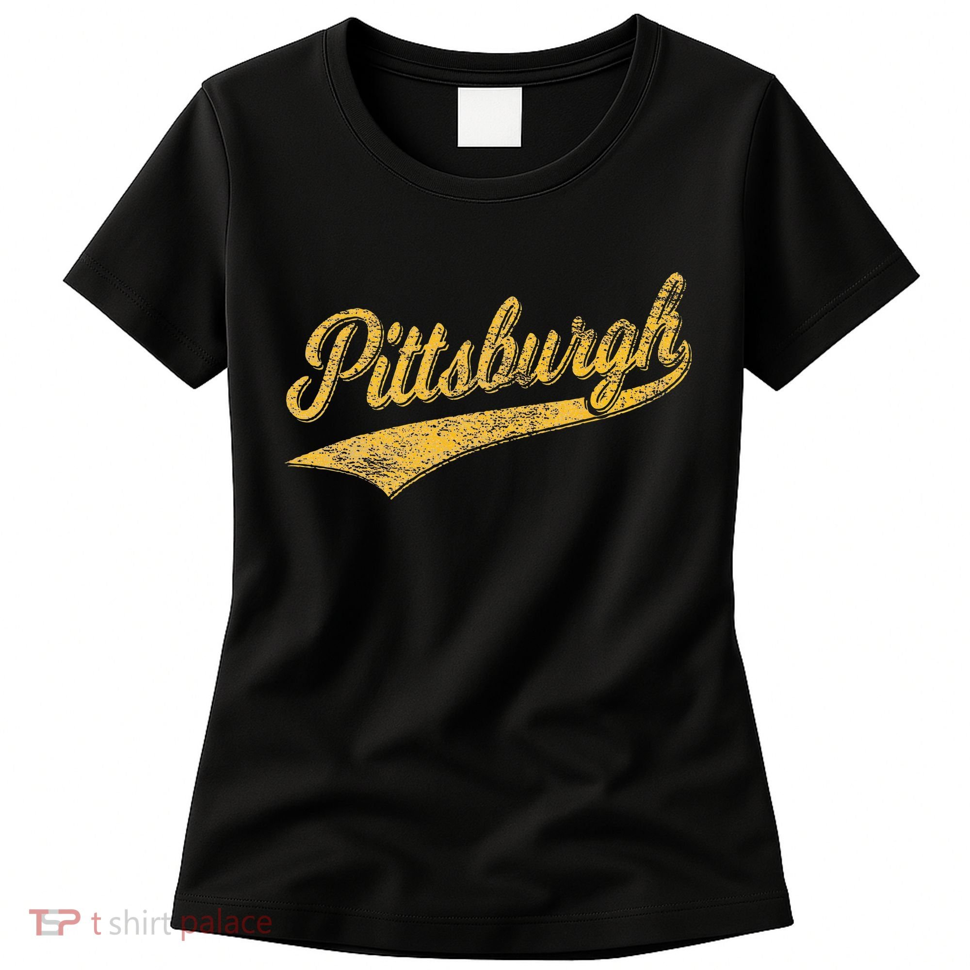 Pittsburgh Pennsylvania Varsity Script Sports Jersey Style Women's T-Shirt