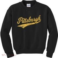 Pittsburgh Pennsylvania Varsity Script Sports Jersey Style Kids Sweatshirt thumb 0