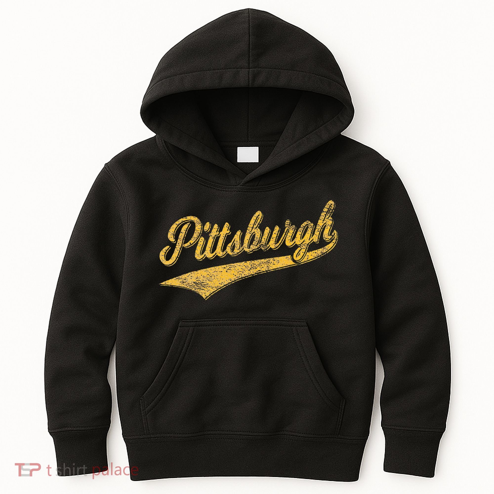 Pittsburgh Pennsylvania Varsity Script Sports Jersey Style Kids Hoodie