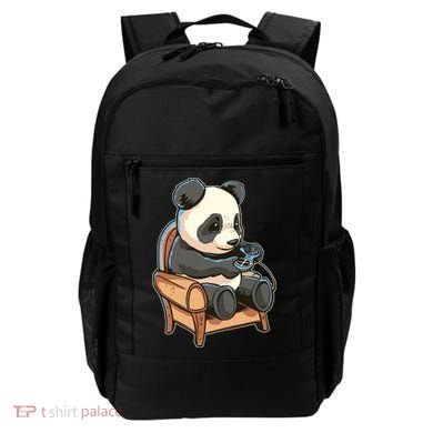 Panda Playing Videogames Backpack