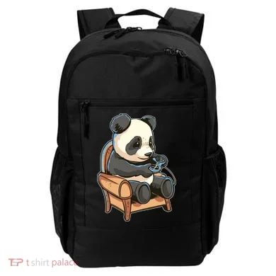 Panda Playing Videogames Backpack