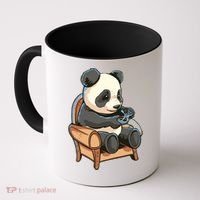 Panda Playing Videogames Coffee Mug thumb 0