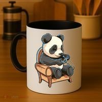 Panda Playing Videogames Coffee Mug thumb 4