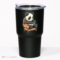 Panda Playing Videogames Tumbler thumb 0