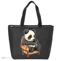 Panda Playing Videogames Tote Bag thumb 0
