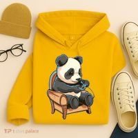 Panda Playing Videogames Hoodie thumb 4