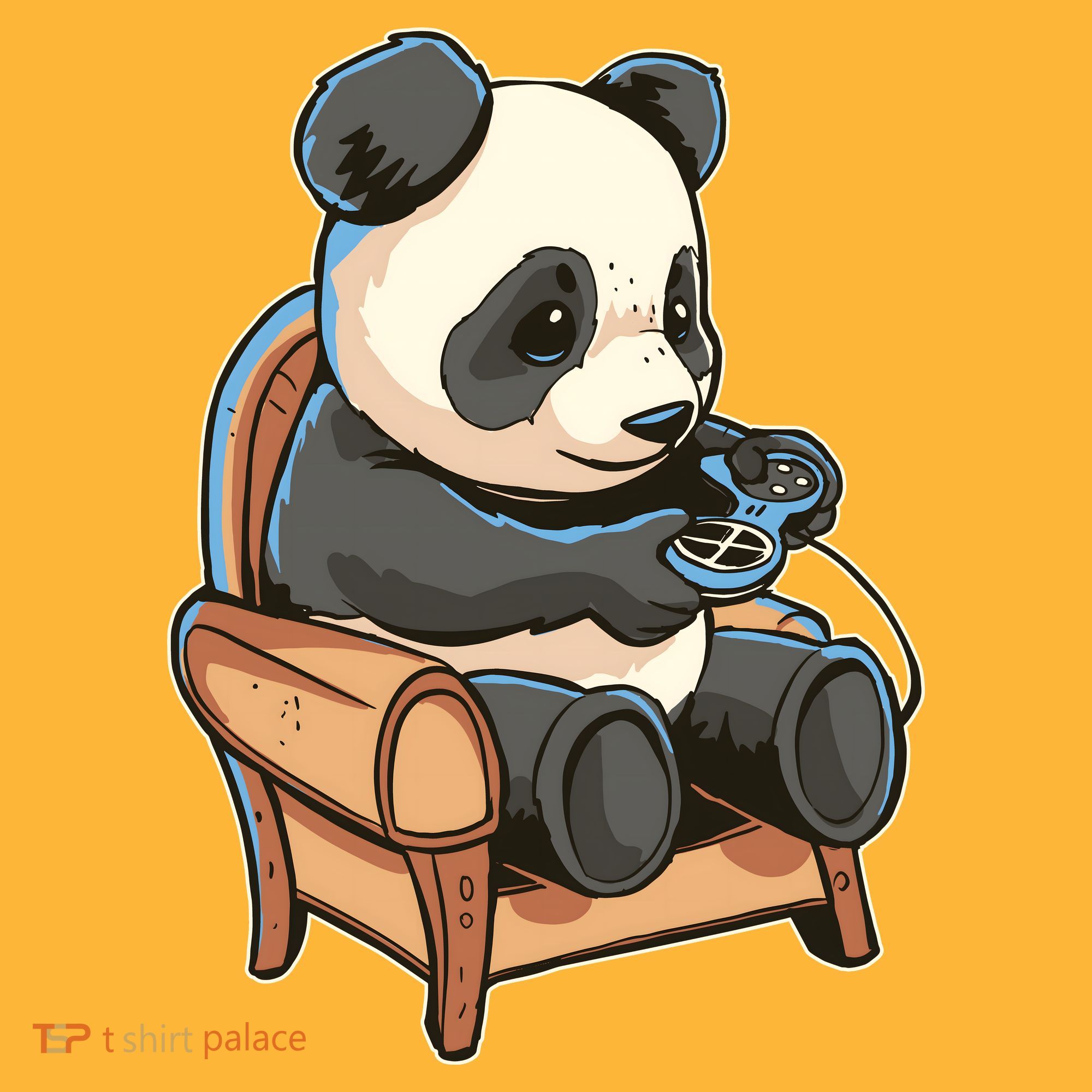 Panda Playing Videogames Hoodie