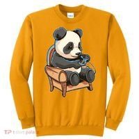 Panda Playing Videogames Sweatshirt thumb 0