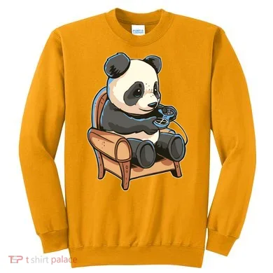 Panda Playing Videogames Sweatshirt