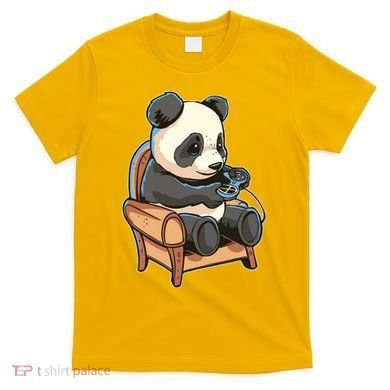 Panda Playing Videogames T-Shirt