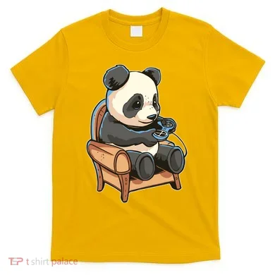 Panda Playing Videogames T-Shirt