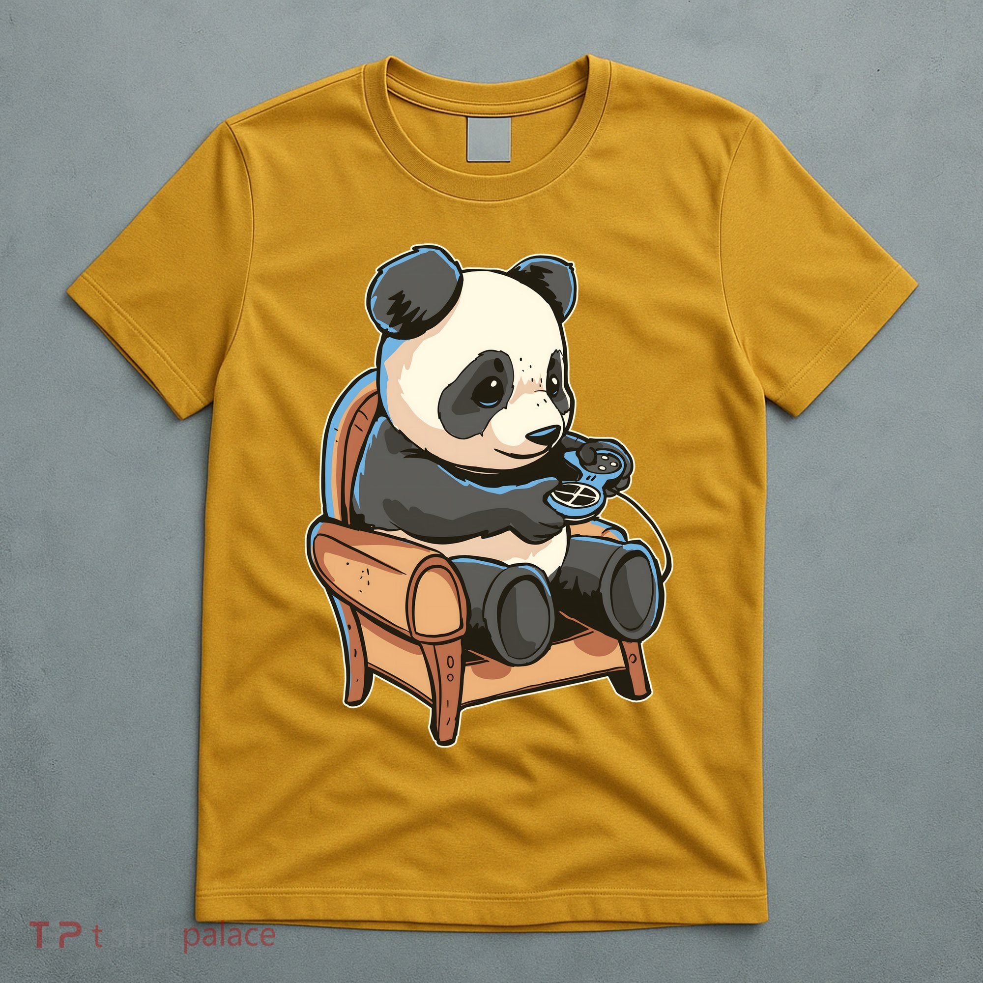 Panda Playing Videogames T-Shirt