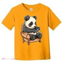 Panda Playing Videogames Toddler T-Shirt thumb 0