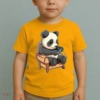 Panda Playing Videogames Toddler T-Shirt thumb 2