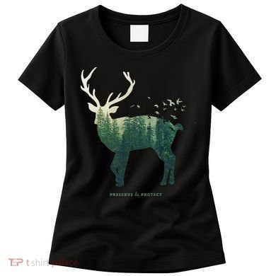 Preserve & Protect Vintage National Park Deer Forest Women's T-Shirt