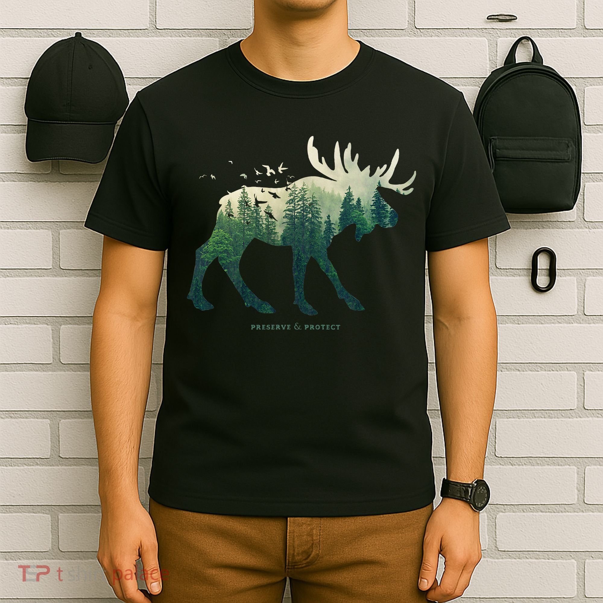 Preserve & Protect Vintage National Park Moose T-Shirt