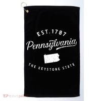 Pennsylvania Pride Visiting Pennsylvania State Golf Towel thumb 0