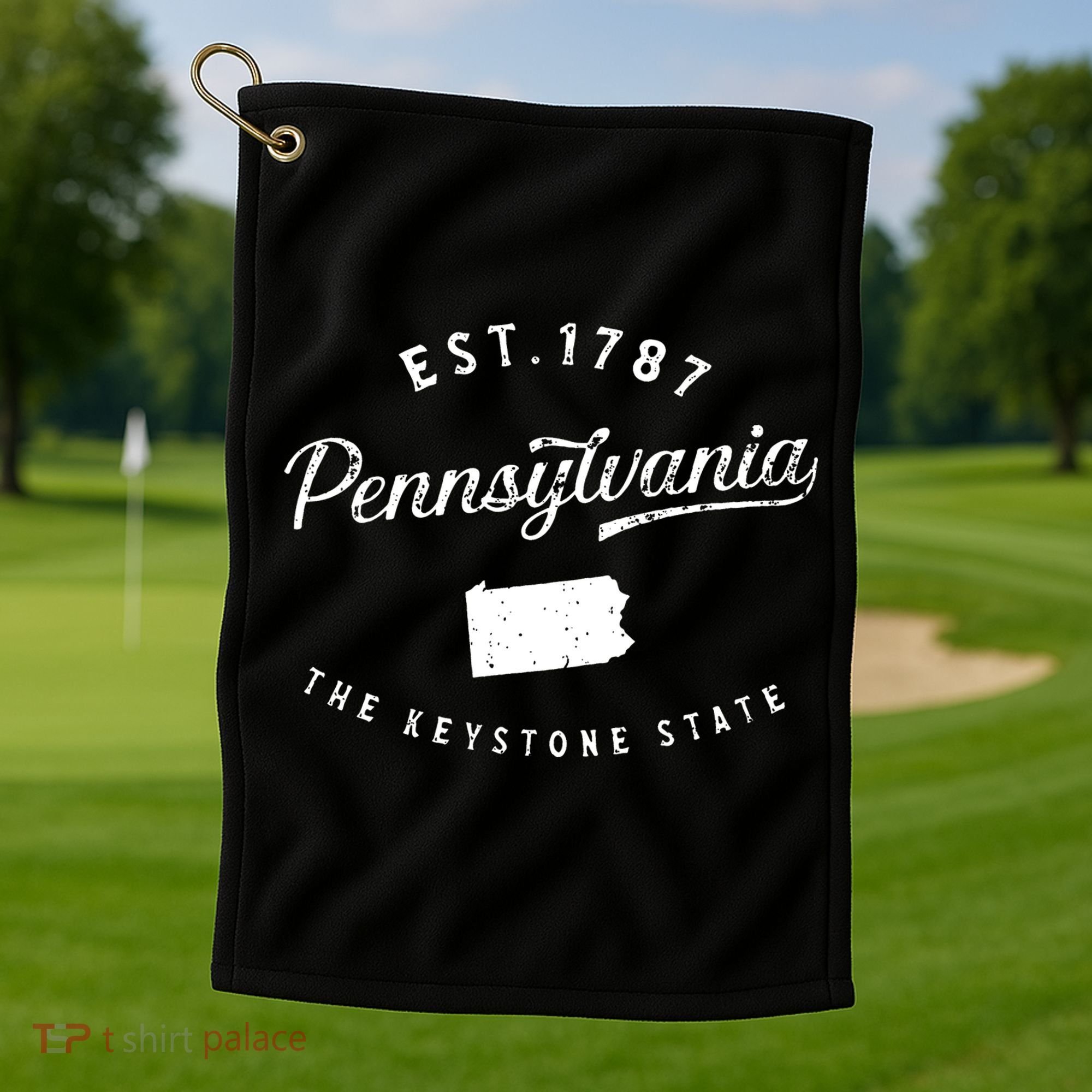 Pennsylvania Pride Visiting Pennsylvania State Golf Towel