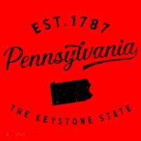 Pennsylvania Pride Visiting Pennsylvania State Santa Hat thumb 1