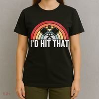 Pickleball Player Vintage I'd Hit That Retro Gift T-Shirt thumb 4