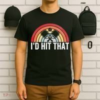 Pickleball Player Vintage I'd Hit That Retro Gift T-Shirt thumb 6