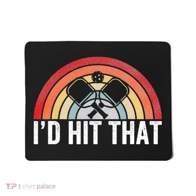 Pickleball Player Vintage I'd Hit That Retro Gift Mousepad