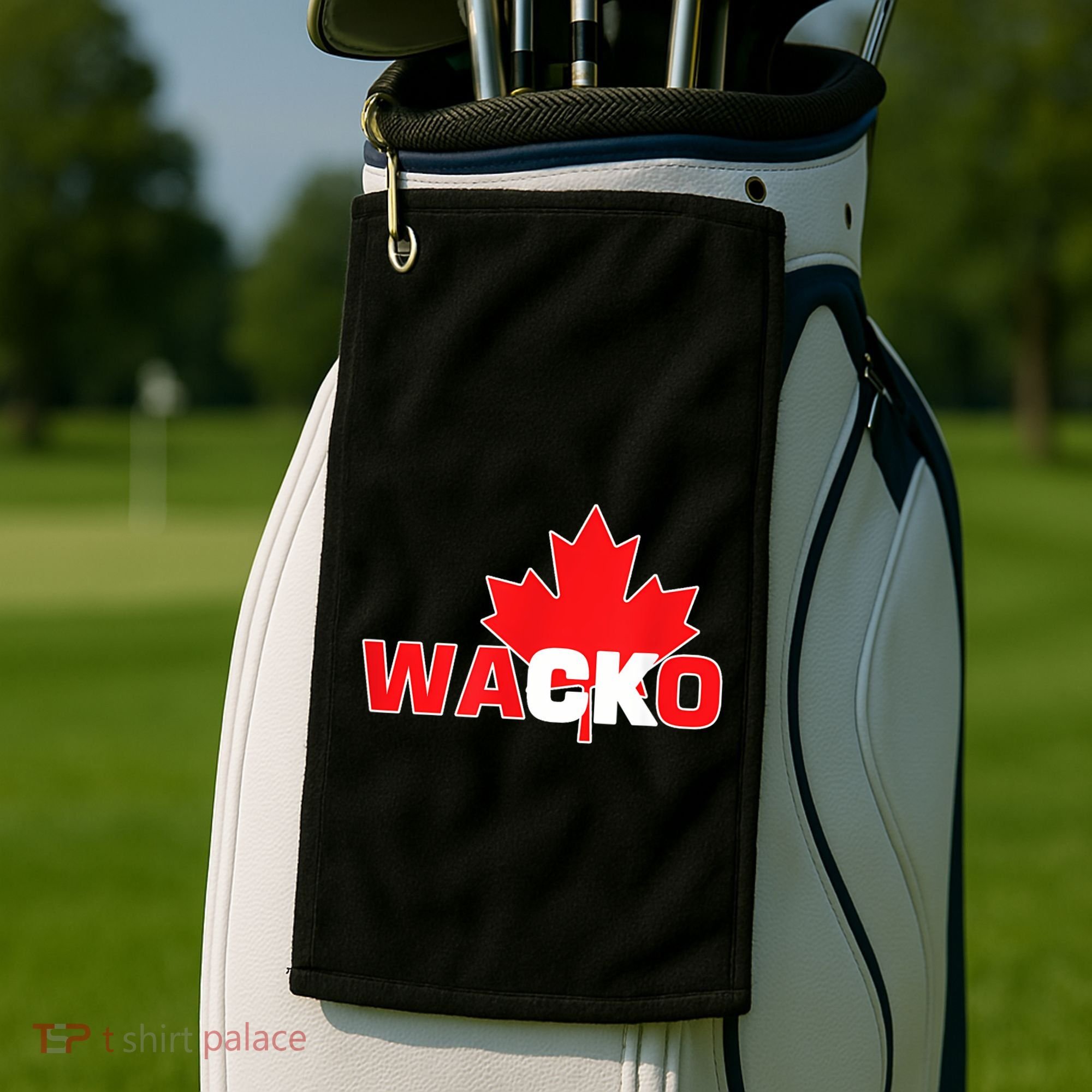 Pierre Poilievre Vs Justin Trudeau Wacko Prime Minister Golf Towel
