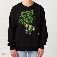 Pickle Player World's Okayest Pickleball  Women's Sweatshirt thumb 0