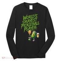 Pickle Player World's Okayest Pickleball  Long Sleeve Shirt thumb 0