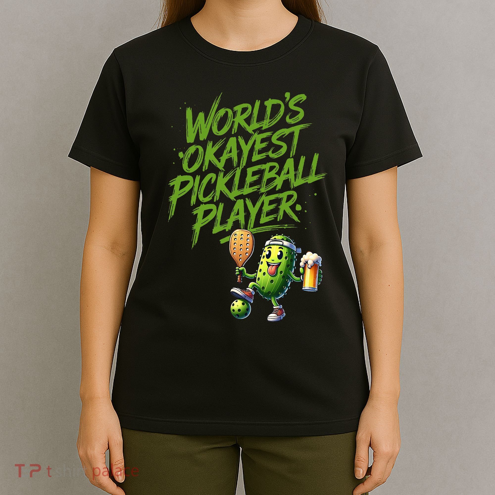 Pickle Player World's Okayest Pickleball  T-Shirt