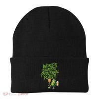 Pickle Player World's Okayest Pickleball  Beanie thumb 0