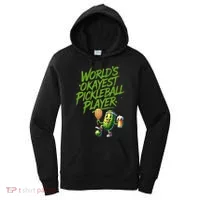 Pickle Player World's Okayest Pickleball  Women's Hoodie thumb 0