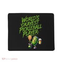 Pickle Player World's Okayest Pickleball  Mousepad thumb 0